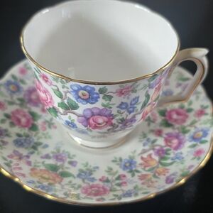 Fine Bone China By Crown Staffordshire. 10 Tea Cups PLEASE LOOK AT PICTURES